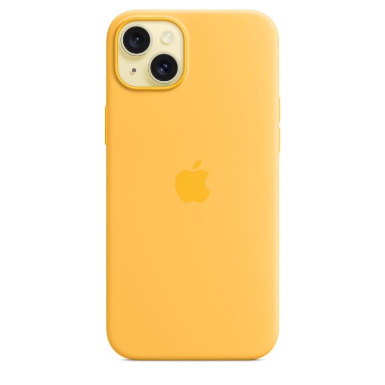 Apple Coque en silicone avec MagSafe pour iPhone 15 Plus - Rayon de soleil (brand) iPhone 15 Plus - vue 2