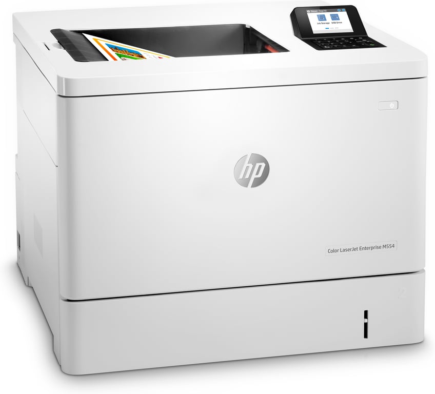 HP Color LaserJet Enterprise Imprimante M554dn, Imprimer, Impression USB en façade, Impression recto-verso - Neuf