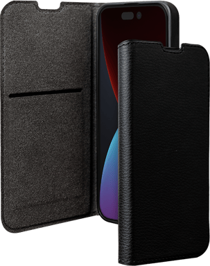 Funda Folio Cartera iPhone 14 Pro Max Negro - 65% Plástico Reciclado GRS Certificado Bigben
