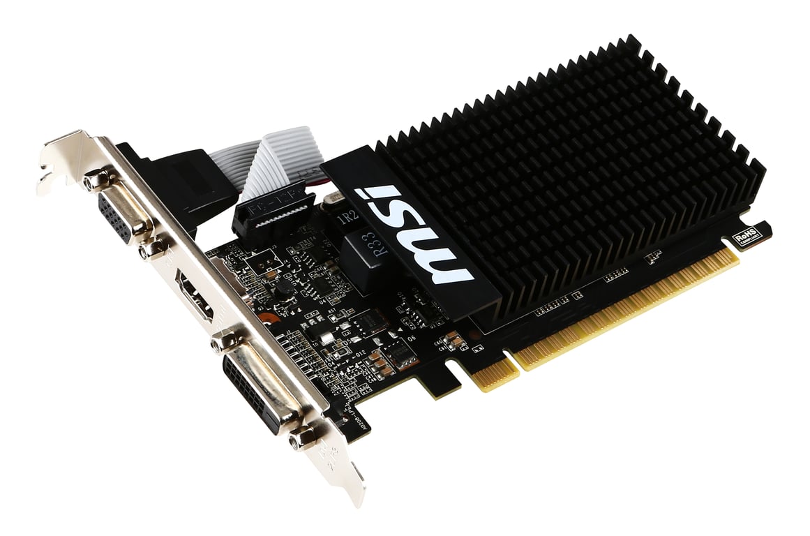 MSI GT 710 2GD3H LP carte graphique NVIDIA GeForce GT 710 2 Go GDDR3 Neuf - vue 6