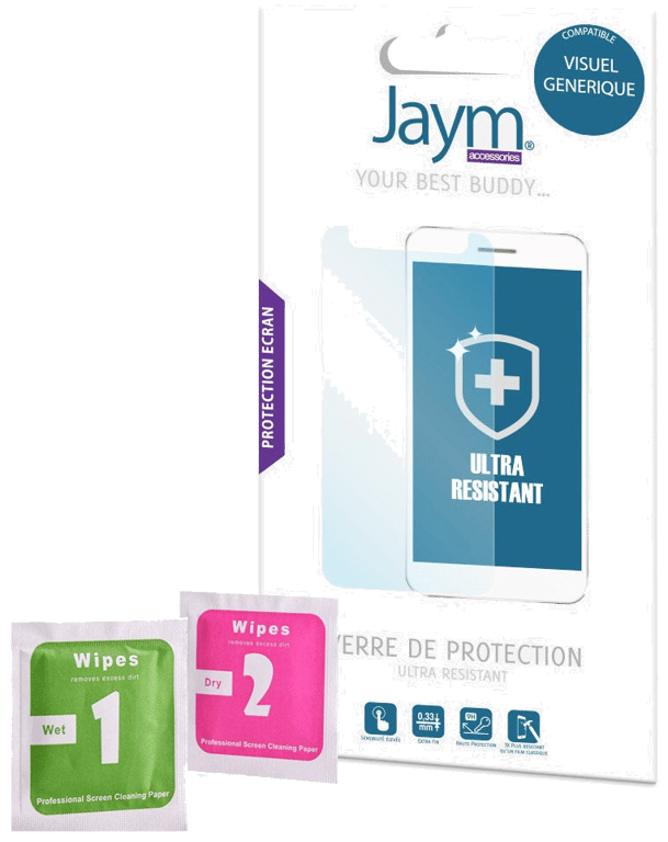 Jaym - Film Verre trempé essentiel Haute Resistance 9H - pour Samsung Galaxy A32 - 4G