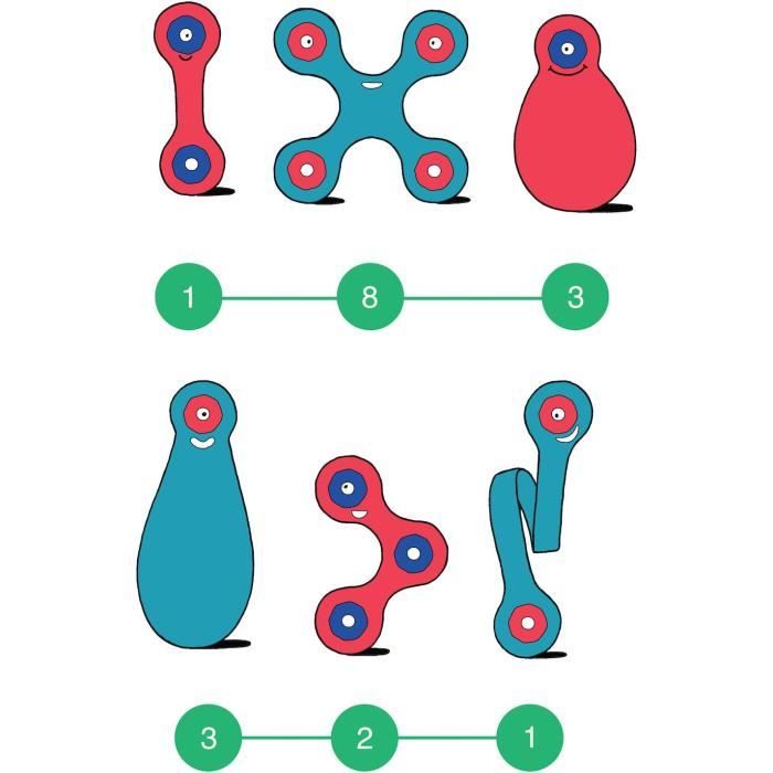 Jeu de construction magnétique Clixo Crew Pack 30 pièces et - vue 9