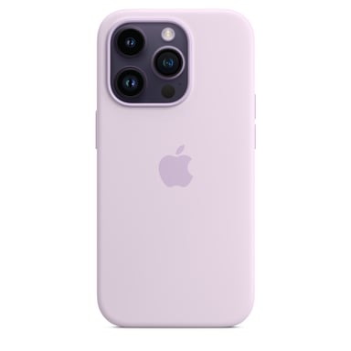 Coque en silicone avec MagSafe pour iPhone 14 Pro Lilas