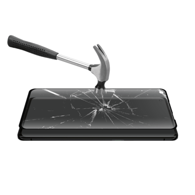 Protezione dello schermo in vetro temperato da bordo a bordo per OPPO Find X2 Neo, nero