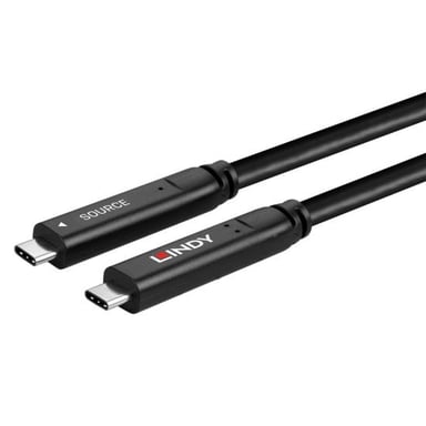 Lindy 43333 cable USB USB 3.2 Gen 1 (3.1 Gen 1) 10 m USB C Negro