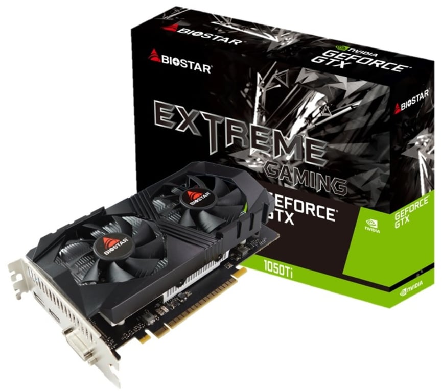 Biostar GeForce GTX1050Ti NVIDIA GeForce GTX 1050 Ti 4 Go GDDR5 Neuf - vue 2