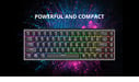 Clavier de Jeu Mécanique 3 Modes, Interrupteurs Bleus Personnalisés, Touches Macro Programmables, Rétroéclairage RGB 16.8M, Anti-ghosting, Compatible Multi-plateformes
