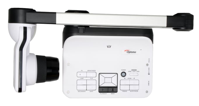 Optoma 8MP CAMERA 136 ZOOM cámara de documentos Negro, Blanco 25,4 / 3,2 mm (1 / 3.2'') CMOS USB 2.0