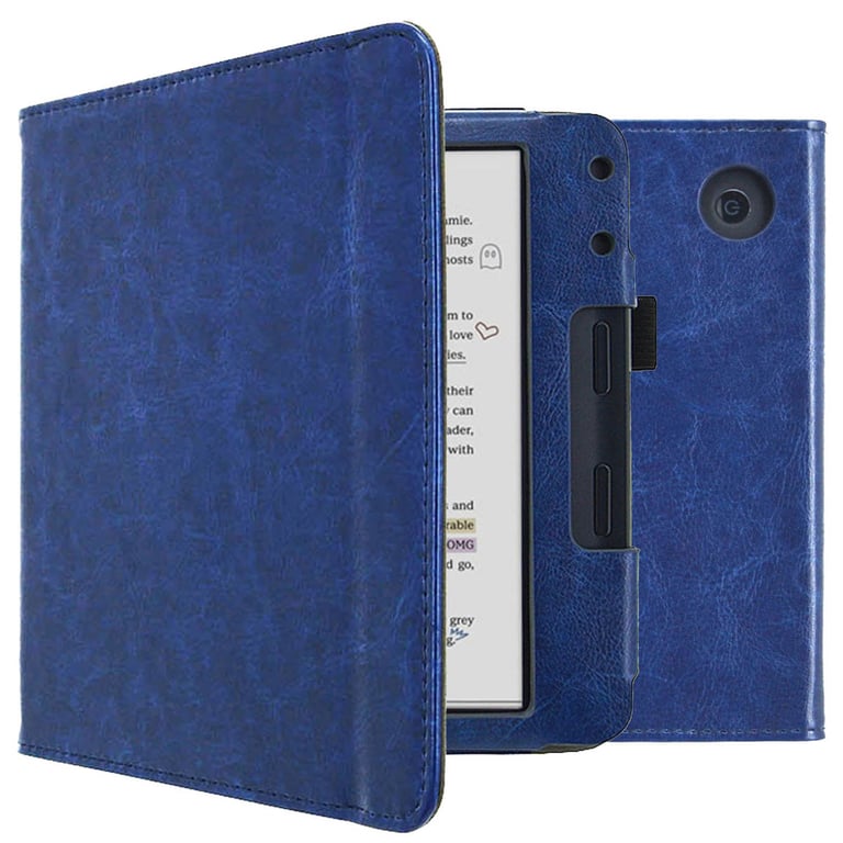 imoshion Étui de liseuse portefeuille en cuir végan pour Kobo Libra Colour / Tolino Vision Color Dorée Neuf - vue 4