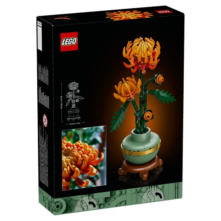 Set de Construction LEGO® Icons : Chrysanthème 10368 - Décoration Florale Élégante - Neuf