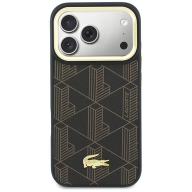 Étui Lacoste PVC Blend Stand pour iPhone 17 Pro, marron