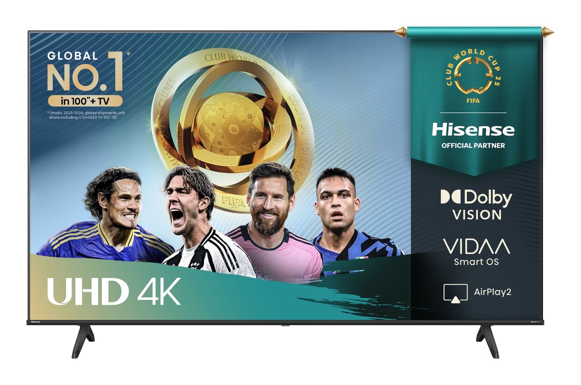 Hisense 55A6Q TV 139,7 cm (55 ) 4K Ultra HD Smart TV Wifi Noir 300 cd/m² - Neuf