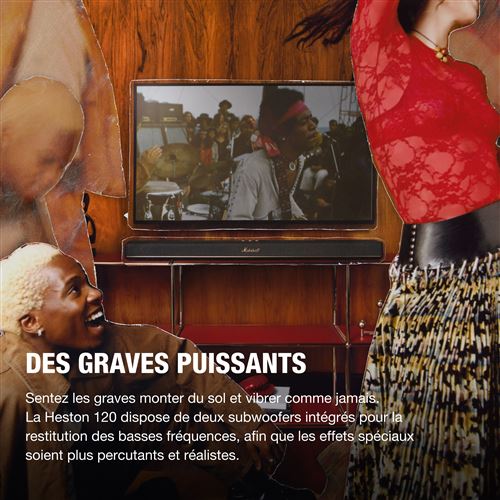 Barre de son MARSHALL Heston 120 – Dolby Atmos 5.1.2, Wi-Fi 6 - vue 4