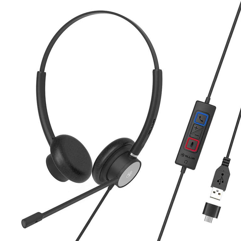 Tellur Voice 320 Casque Avec fil Arceau USB Type-C / USB Type-A