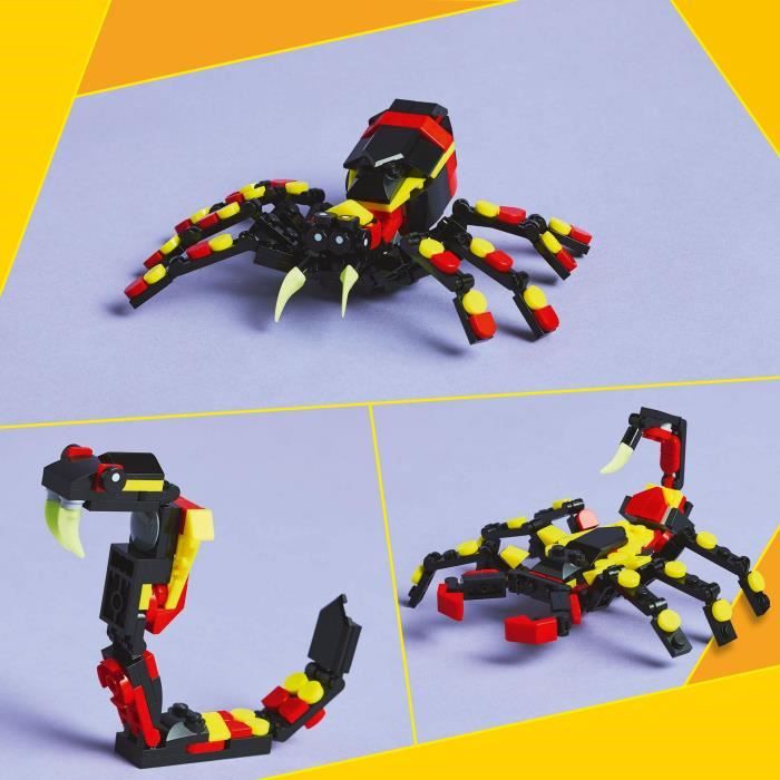 LEGO Creator 3-en-1 Animaux sauvages: l'araignée surprenante 31159 - Neuf