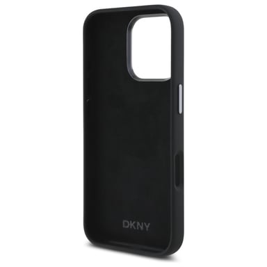 Étui DKNY pour iPhone 16 Pro Max  6.9'' noir étui rigide Liquid Silicone Metal Logo