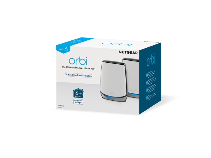Netgear Orbi WiFi 6 AX6000 routeur + satellite RBK852 100EUS - vue 5