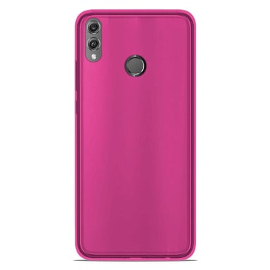 Coque silicone unie compatible Givré Rose Huawei Honor 8X