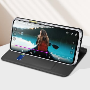 Dux Ducis Funda tipo cartera para Fairphone 6 con cierre magnético y soporte Negro