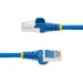 StarTech.com Cavo Ethernet CAT6a 7,5m - Basso Fumo Zero Alogeni (LSZH) - 10 Gigabit 500MHz 100W PoE RJ45 S/FTP Cavo patch di rete blu senza sporgenze con scarico di tensione