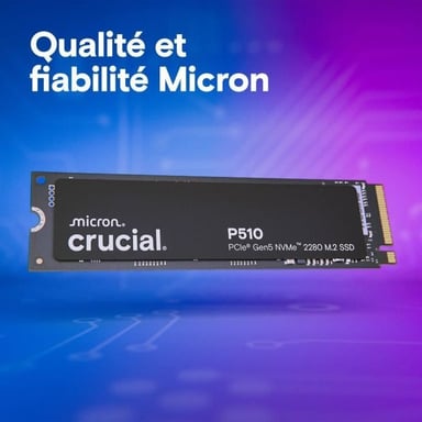 Crucial P510 SSD 1TB PCIe 5.0 NVMe 11000 MB-s