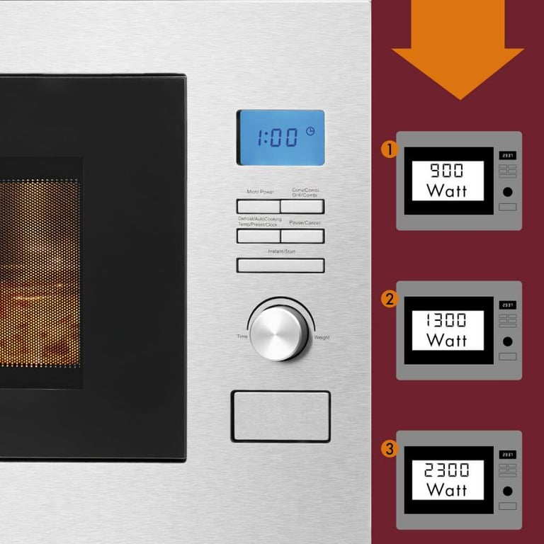 Micro ondes encastrable avec grill Inox Bomann MWG3001HEB - vue 4