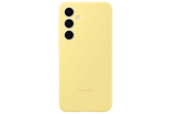 Funda de silicona original de Samsung para Galaxy S24 FE - Amarillo