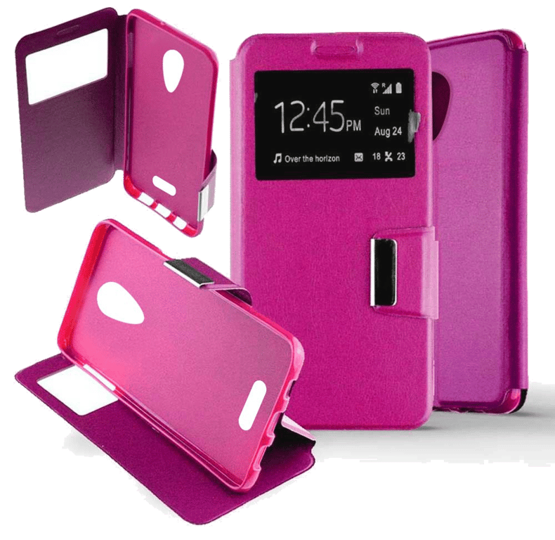 Etui Folio compatible Rose Wiko Tommy 2