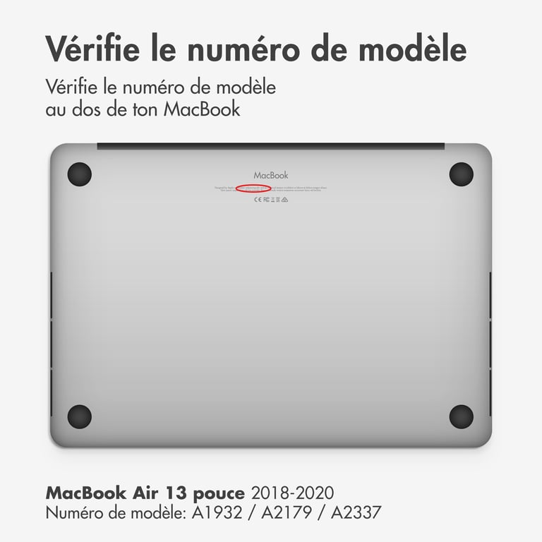 imoshion Coque rigide pour Apple MacBook Air 13 pouces 2018 2020 A1932 / A2179 / A2337 Neuf - vue 3