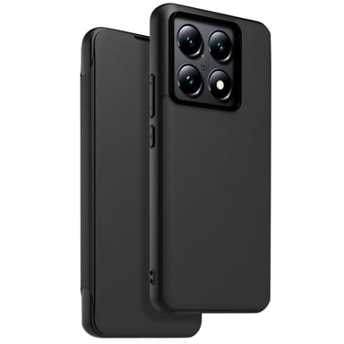 Flap cover con sensazione di pelle + cinturino rimovibile Made For Xiaomi per Xiaomi 14T Pro Black