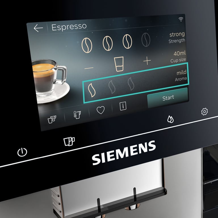Machine à café à grain Siemens EQ700 TP725EM7 – inox métallisé - vue 3