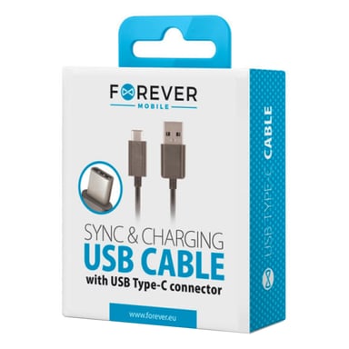 Cavo USB Forever - USB Tipo C, 1m, 1A, nero