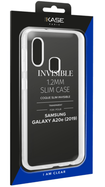 Custodia sottile e invisibile per Samsung Galaxy A20e 2019 1,2 mm, trasparente