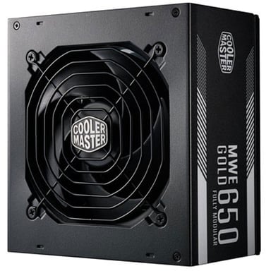 COOLER MASTER COOLER MASTER ALIM MWE Gold 650W FM V2 - Alimentation 80 Plus Gold modulaire, 120mm ventilateur HDB, câblage noir plat 100% modulaire. Idéal pour les PC Gaming. Garantie 5 ans. - Neuf