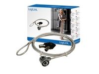 Candado de seguridad para ordenador portátil LogiLink con cable de 1,5 m
