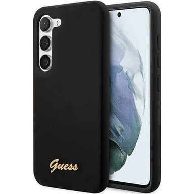 Funda Guess de silicona Vintage Gold Logo para Samsung S23