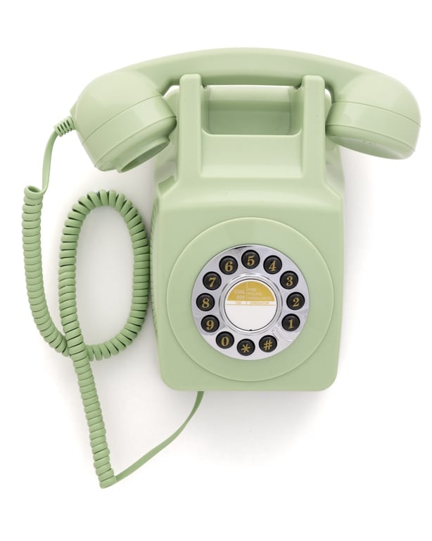 Téléphone Mural Rétro GPO 746 WALL – Bouton Poussoir, Cordon Long - vue 5