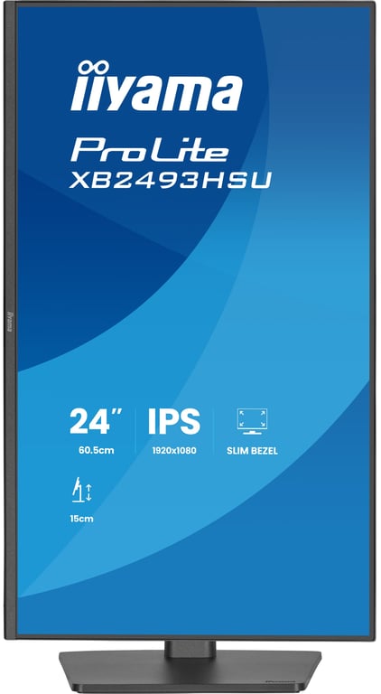 iiyama ProLite XB2493HSU-B1 écran plat de PC 60,5 cm (23.8 ) 1920 x 1080 pixels Full HD LED Noir - Neuf