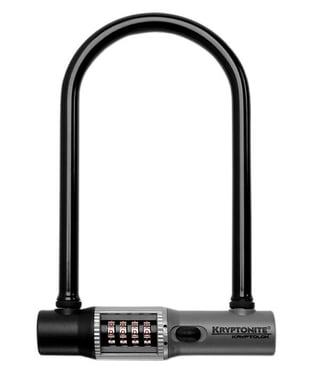 Kryptonite 110415 Antirrobo para bicicletas Negro, Gris 203 mm Candado en U
