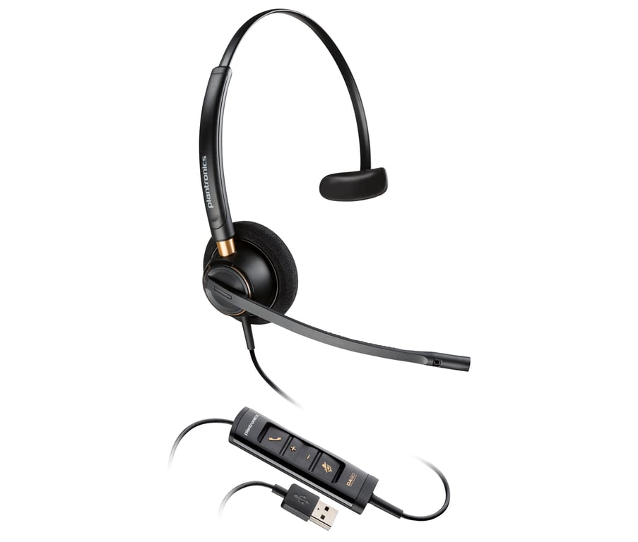 POLY Micro casque EncorePro 515 monaural Certifié pour Microsoft Teams avec USB A Neuf