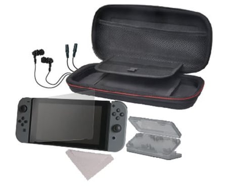 Alpha Omega Players 6 en 1 Starter Pack Negro para Nintendo Switch