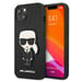 Custodia Karl Lagerfeld per iPhone 13 mini 5,4'' nero Saffiano Iconic Karl's Patch
