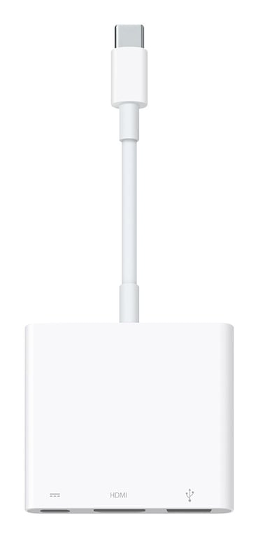 Apple MW5M3ZM/A hub & concentrateur USB Type-C Blanc - Neuf