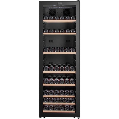 Cave à vin CAVISS S1190CBEG mono-température 190 bouteilles LED porte vitrée noire