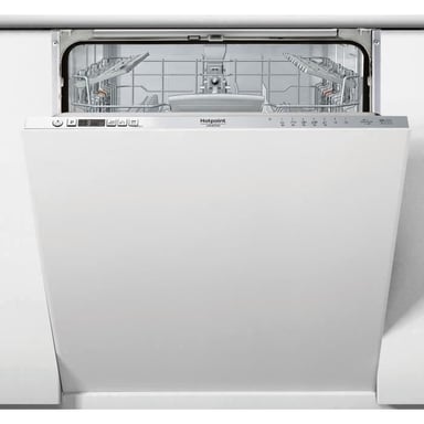 Lavastoviglie totalmente integrabile HOTPOINT HI5030W 14 coperti, motore a induzione silenzioso 43dB, 7 programmi, vasca in acciaio inox, L60cm