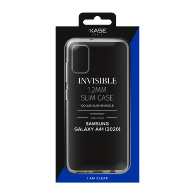 Custodia sottile invisibile per Samsung Galaxy A41 2020 1,2 mm, trasparente