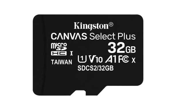 Tecnologia Kingston 32 GB Canvas Select Plus 100R A1 C10 scheda microSDHC + ADP