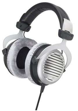 Beyerdynamic DT 990 Écouteurs Avec fil Arceau, Minerve Musique Noir, Argent