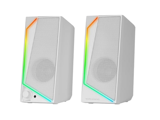 Mars Gaming MS72W altavoz Blanco Alámbrico 15 W