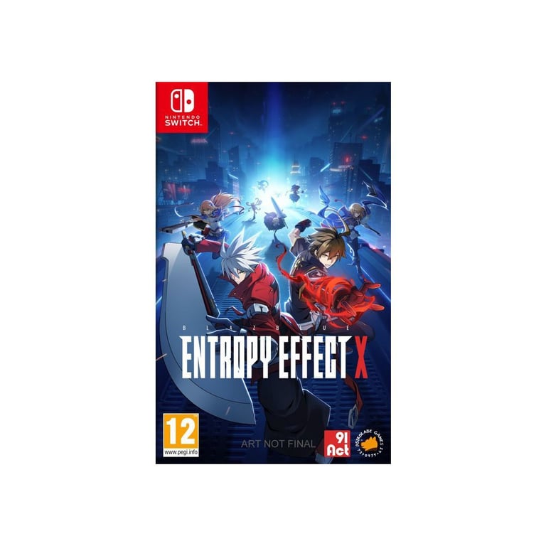 Jeu Nintendo Switch JUST FOR GAMES BlazBlue: Entropy Effect X Deluxe Edition physique - Combat stylé, bande-son incluse - Bleu Rouge - Neuf